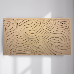 organisches Holz Wandbild The Sunrise aus Birkenholz