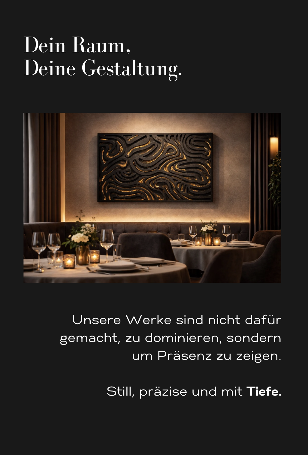 The Night. Dein räum deine Gestaltung mobile