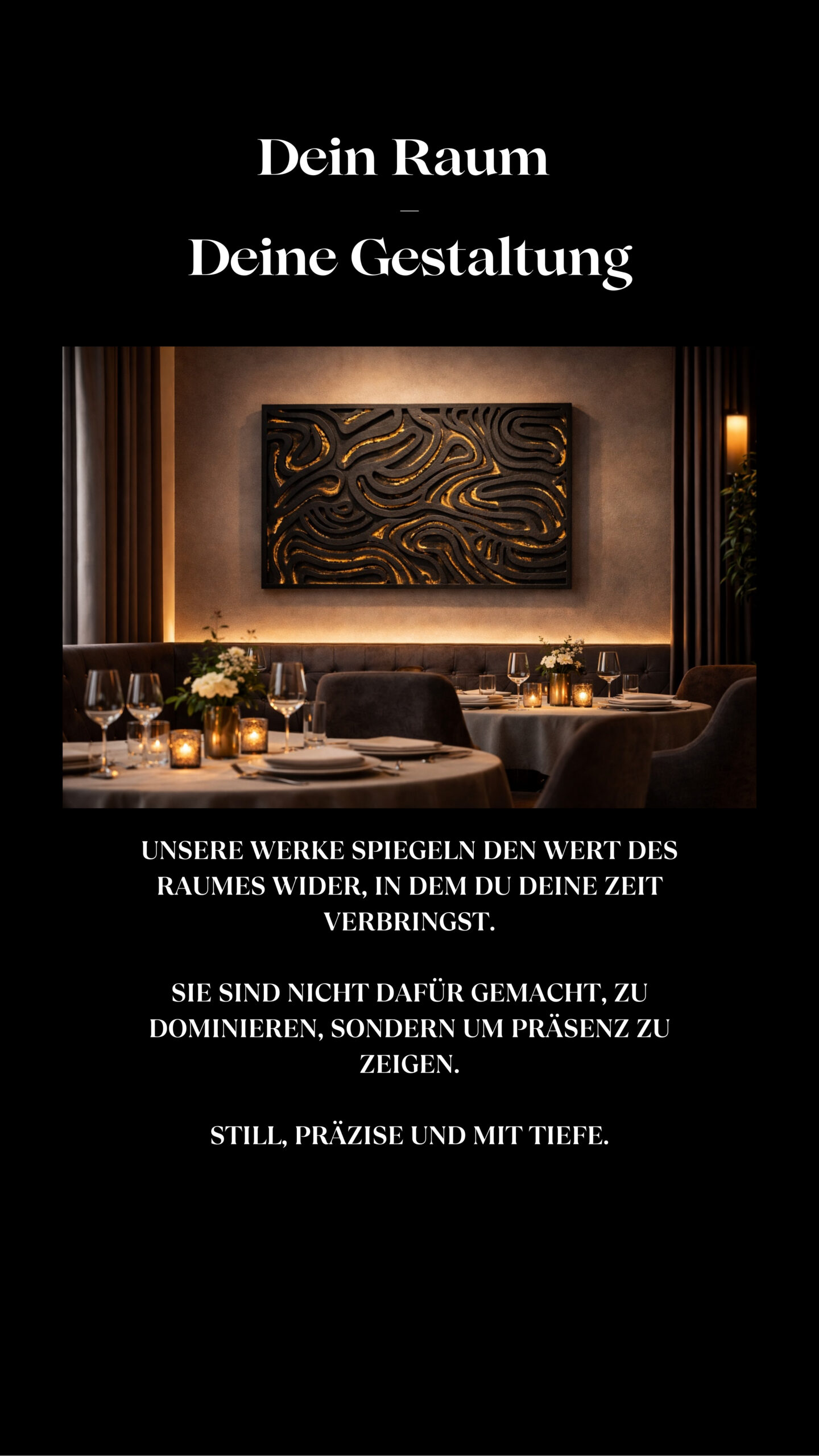 The Night. Dein räum deine Gestaltung mobile